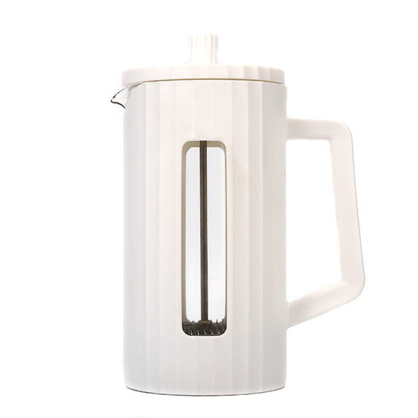 פרנץ פרס מעוצב בצבע לבן גוף פלסטיק קשיח 600ml